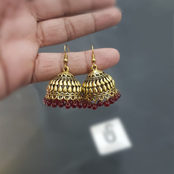 Elegant Golden Jhumka Earrings